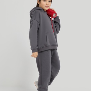 Костюм детский с микроначёсом, графит